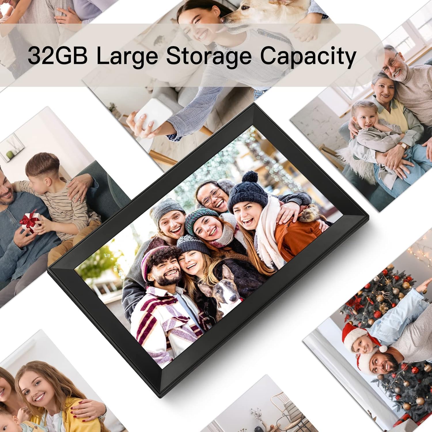 Detalle de Anna Bella 15,6-Zoll WLAN-Digitaler Bilderrahmen mit 1920×1080, 32 GB & App-Sharing