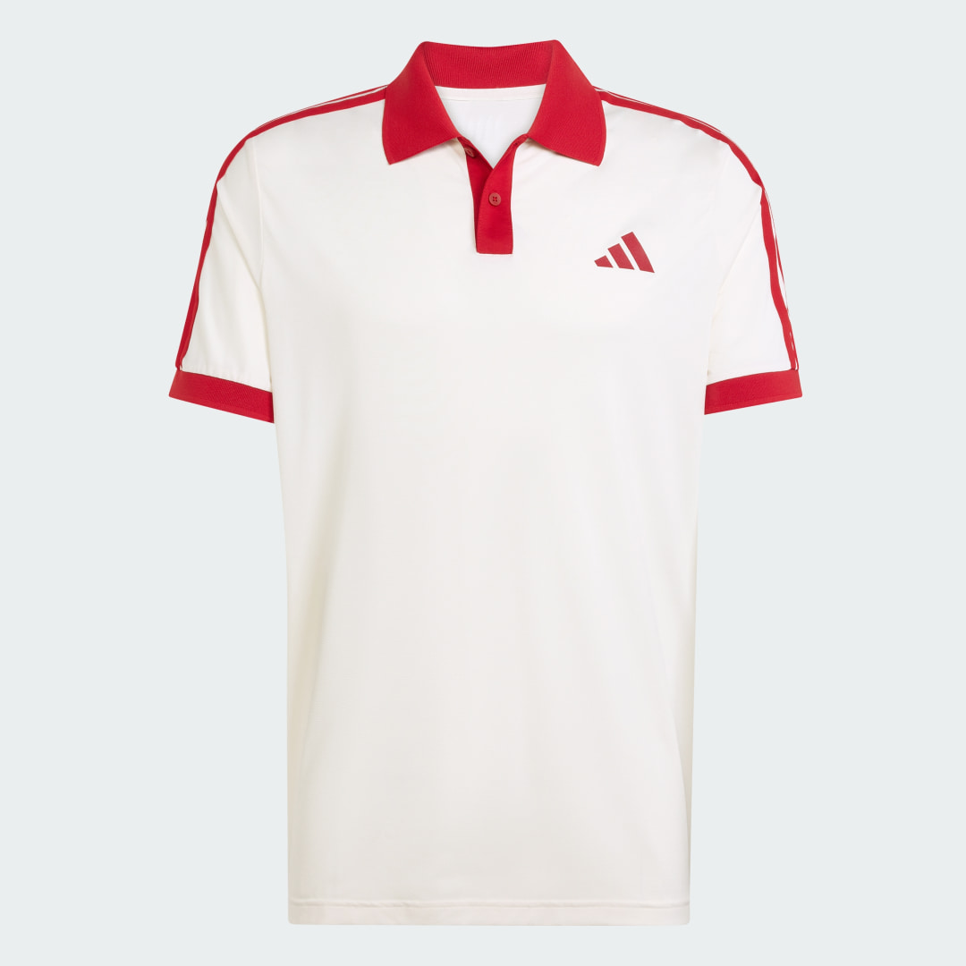 Detalle 2 de POLO TENNIS CLASSICS de Adidas — polo blanco versátil para rendimiento y estilo