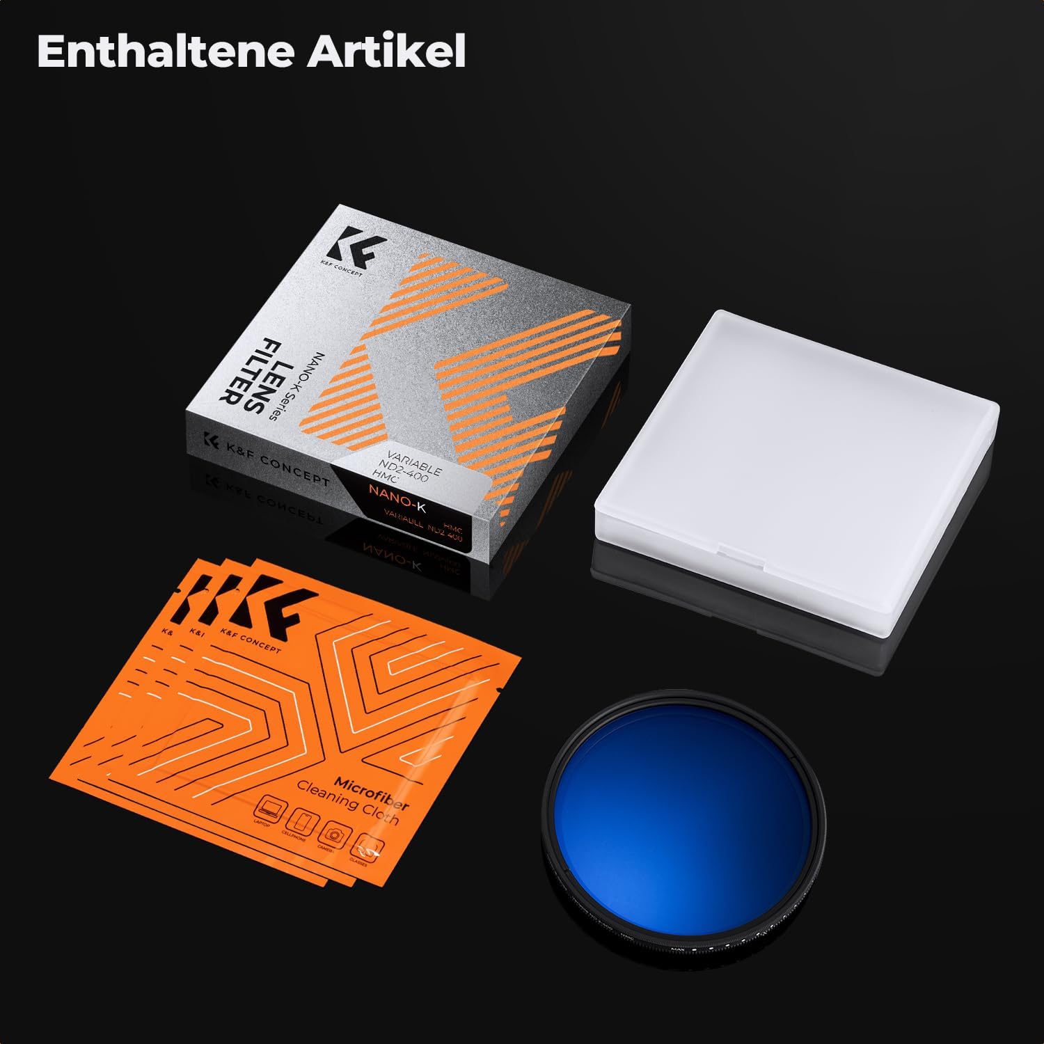 Thumbnail 6 de K&F CONCEPT ND2‑400 variabler ND Filter 77mm