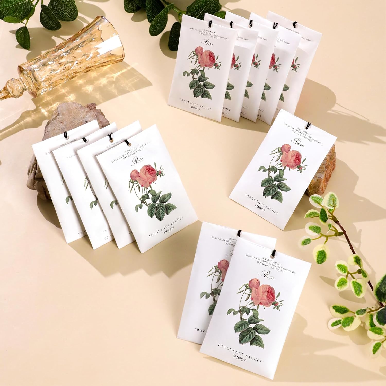 Thumbnail 6 de MYARO Rose Scented Sachets 12-Pack โ Room Freshener ๐