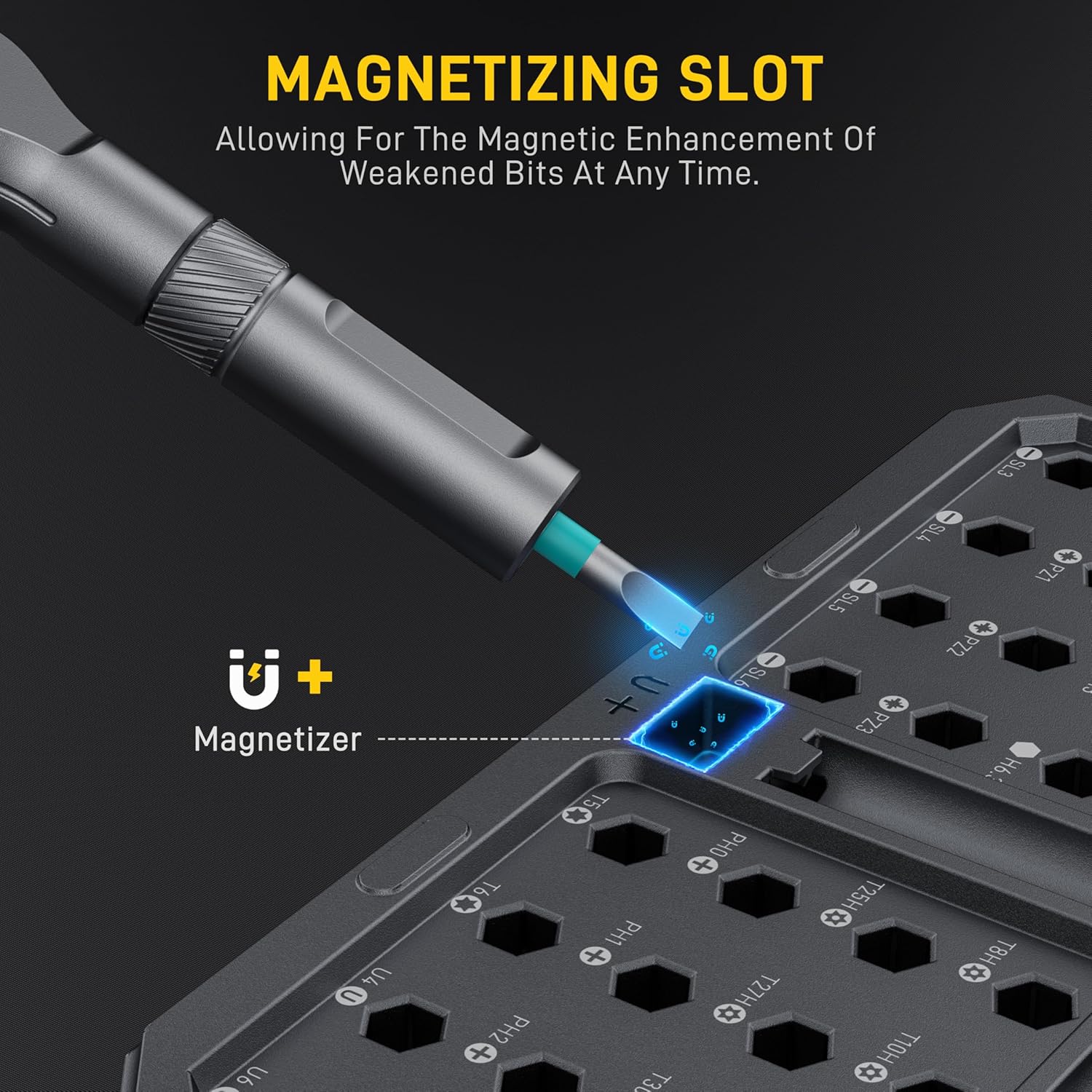 Thumbnail 4 de 42 in 1 Magnetic Screwdriver Set with T-Handle Ratchet and Case
