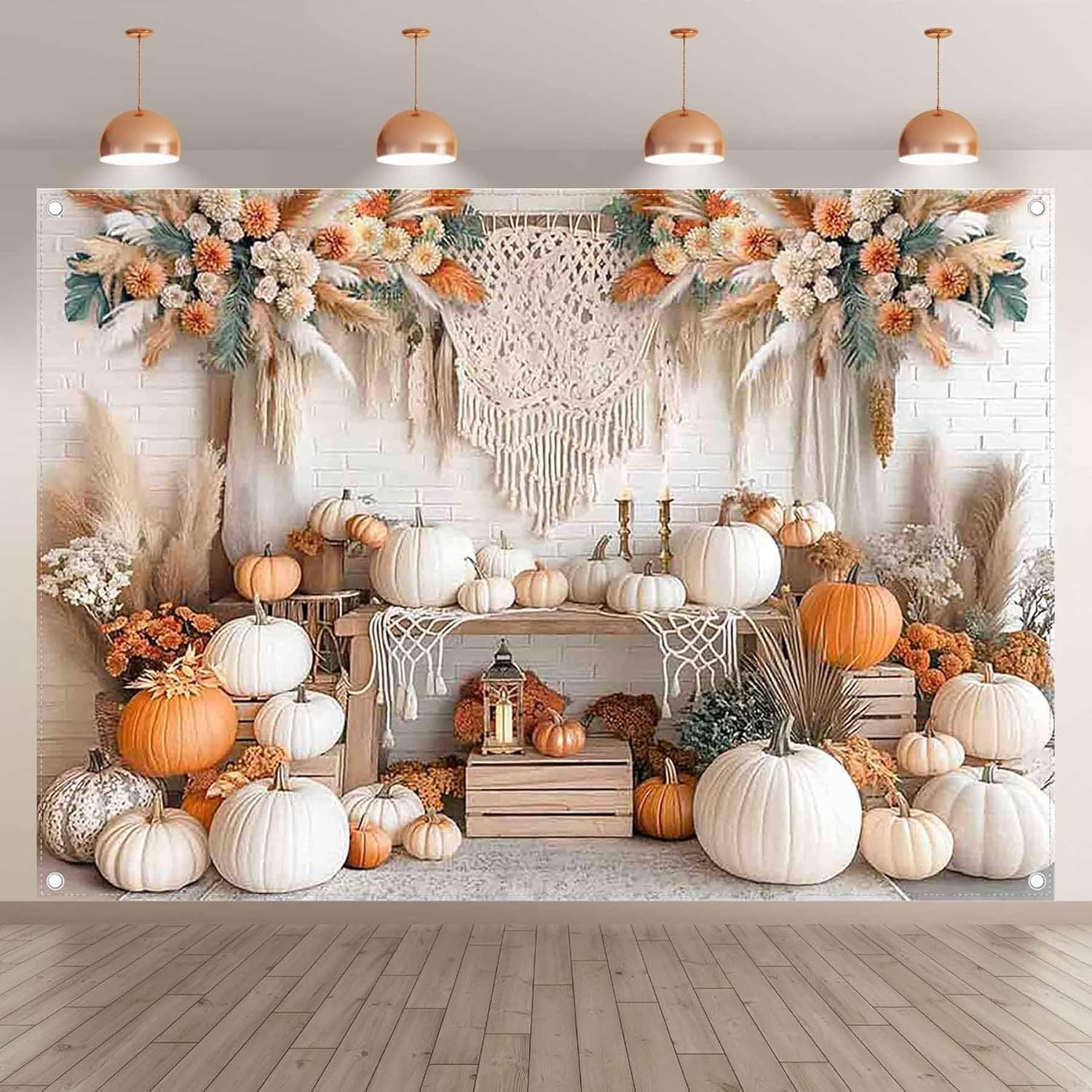 Thumbnail 1 de Luminora 7x5ft Autumn Bohemian Backdrop 🎭