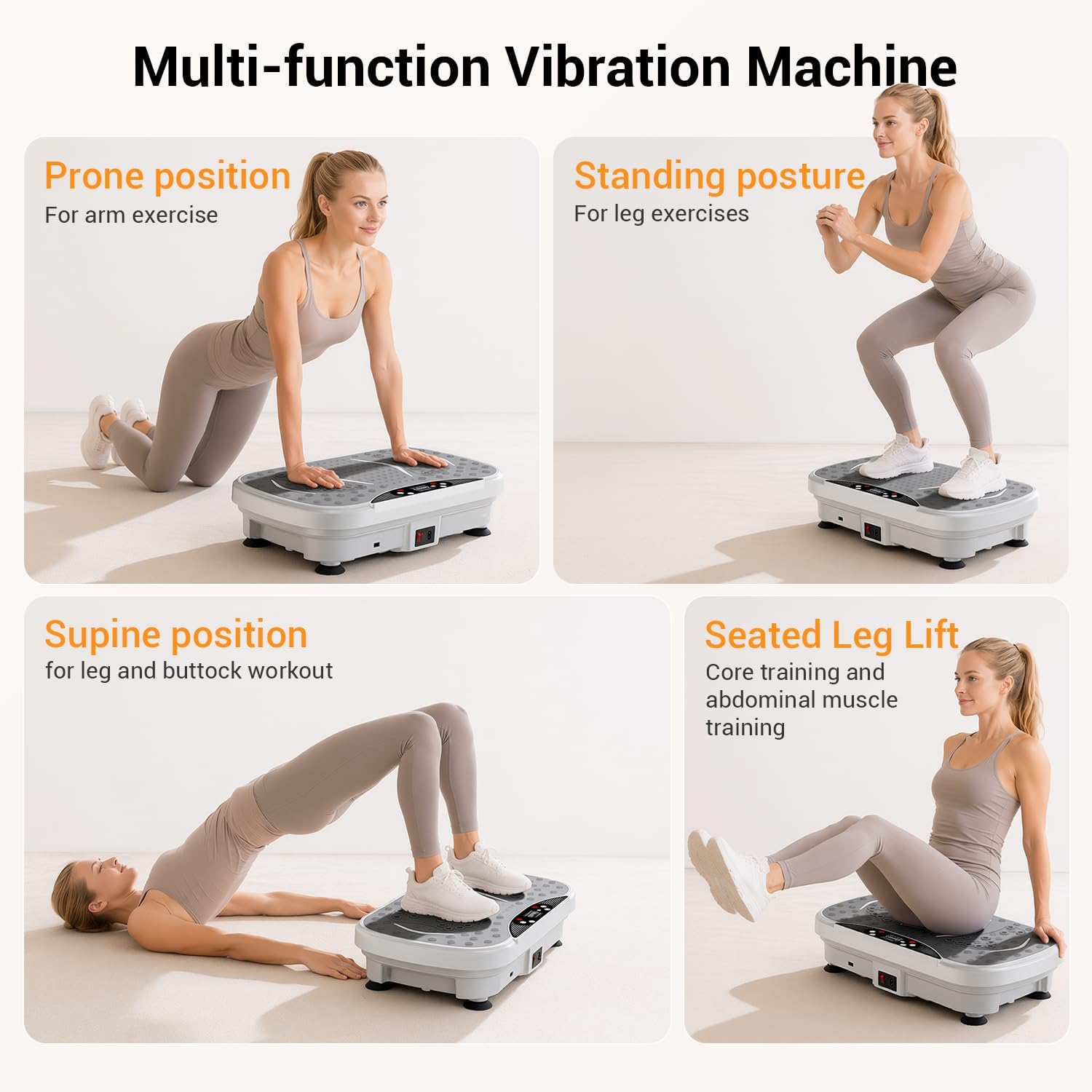 Detalle de Vibration Plate Exercise Machine: Full Body Shaker for Home Use