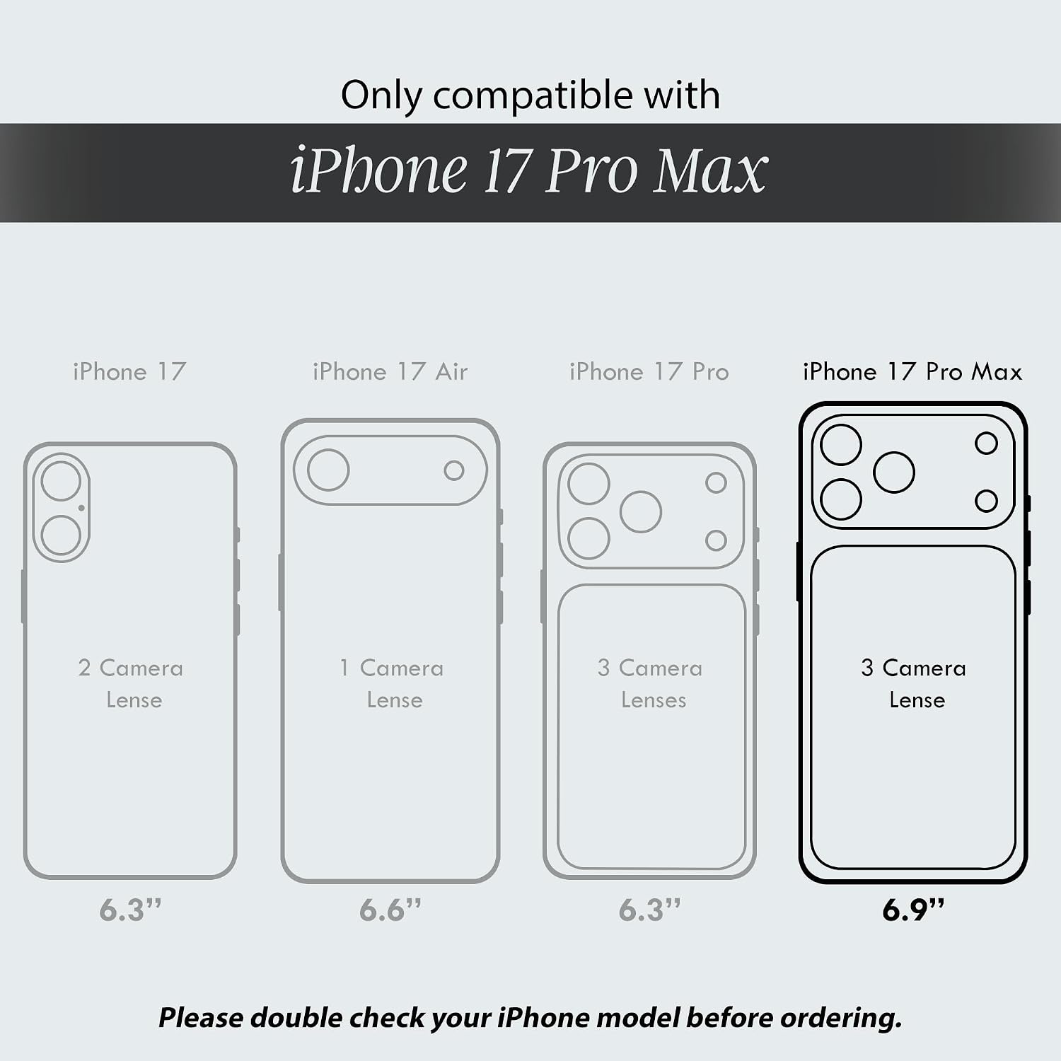 Detalle de COCOMII Rectangle Case for iPhone 17 Pro Max – Ivory Tortoiseshell, MagSafe Compatible