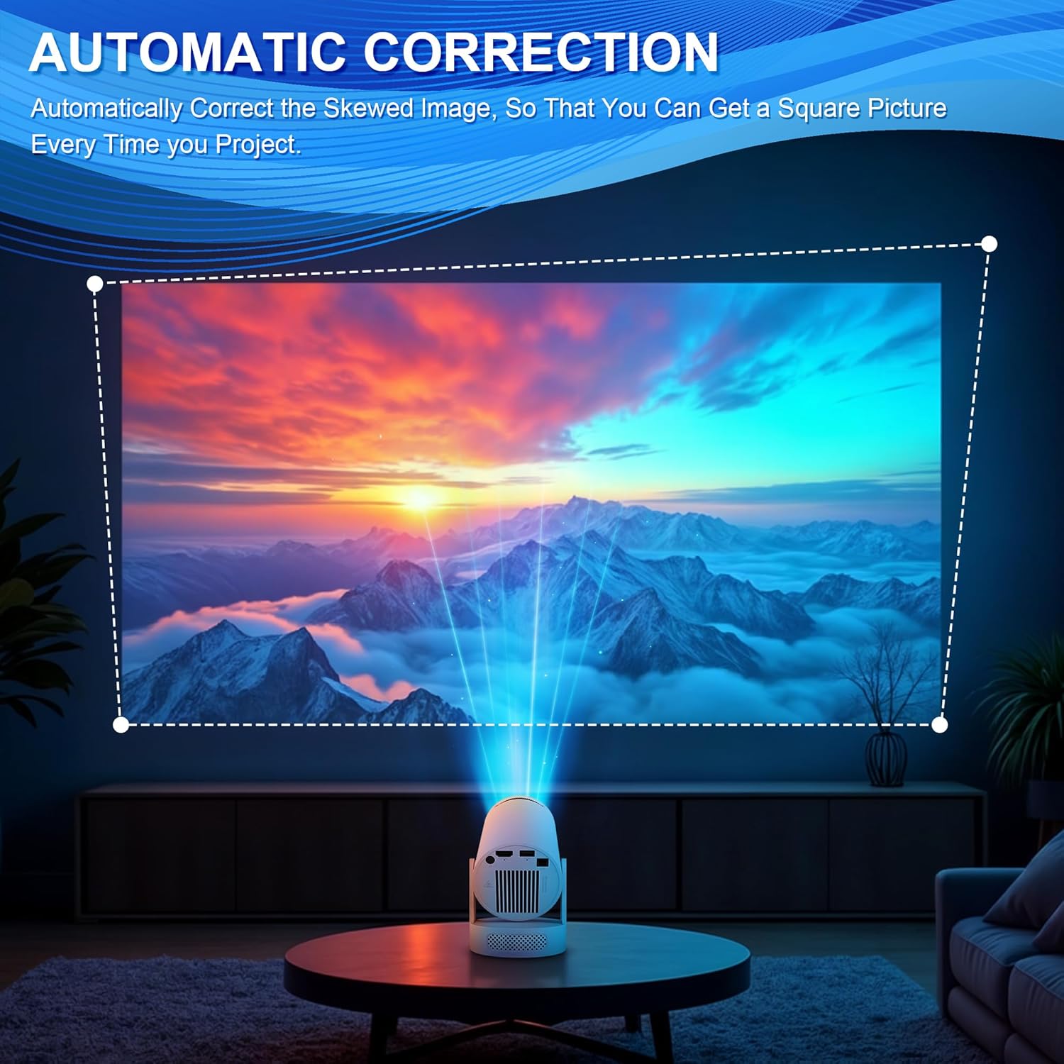 Detalle de Mini Projector 10000L 4K portable WiFi