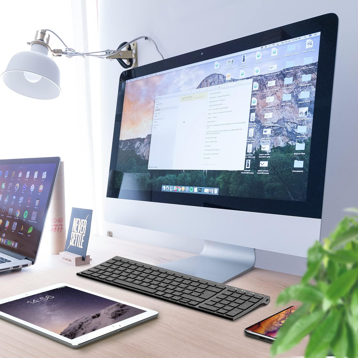 Thumbnail 6 de iClever BK10 Bluetooth Tastatur mit 3 Geräten, wiederaufladbar und deutschem QWERTZ