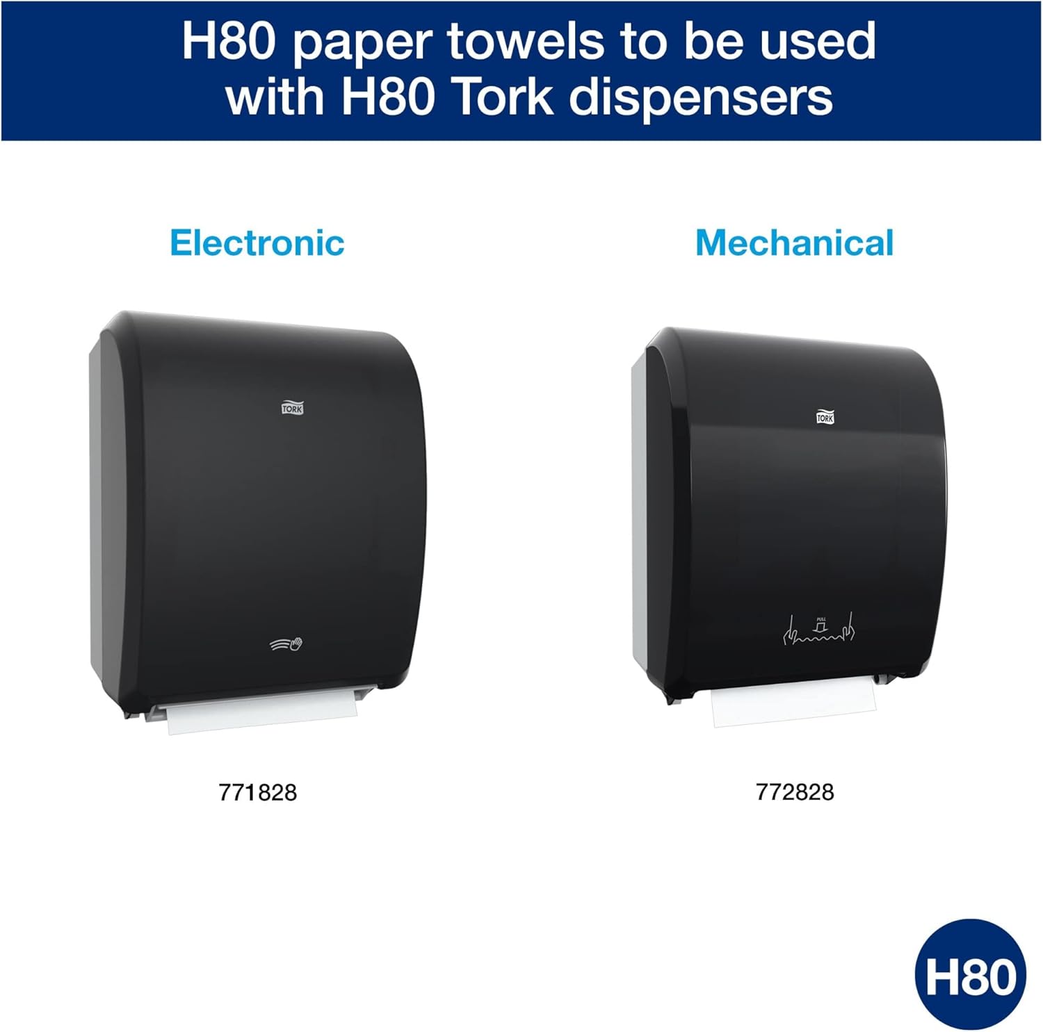 Detalle de Tork Roll Hand Towel White H80 Premium (8030630), 6 rolls