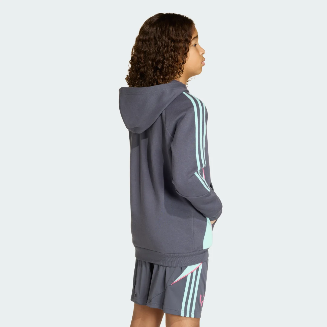 Thumbnail 3 de Sudadera con capucha Messi de Adidas — gris