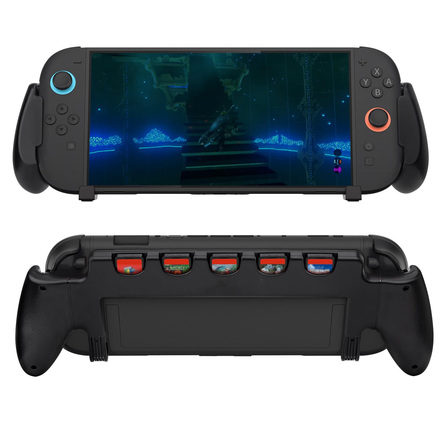 Detalle de Nintendo Switch 2 Schutzhülle mit Griff, 5 Spiele