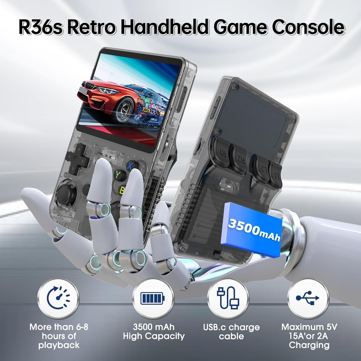 Thumbnail 5 de Febotak R36S 128GB retro handheld console