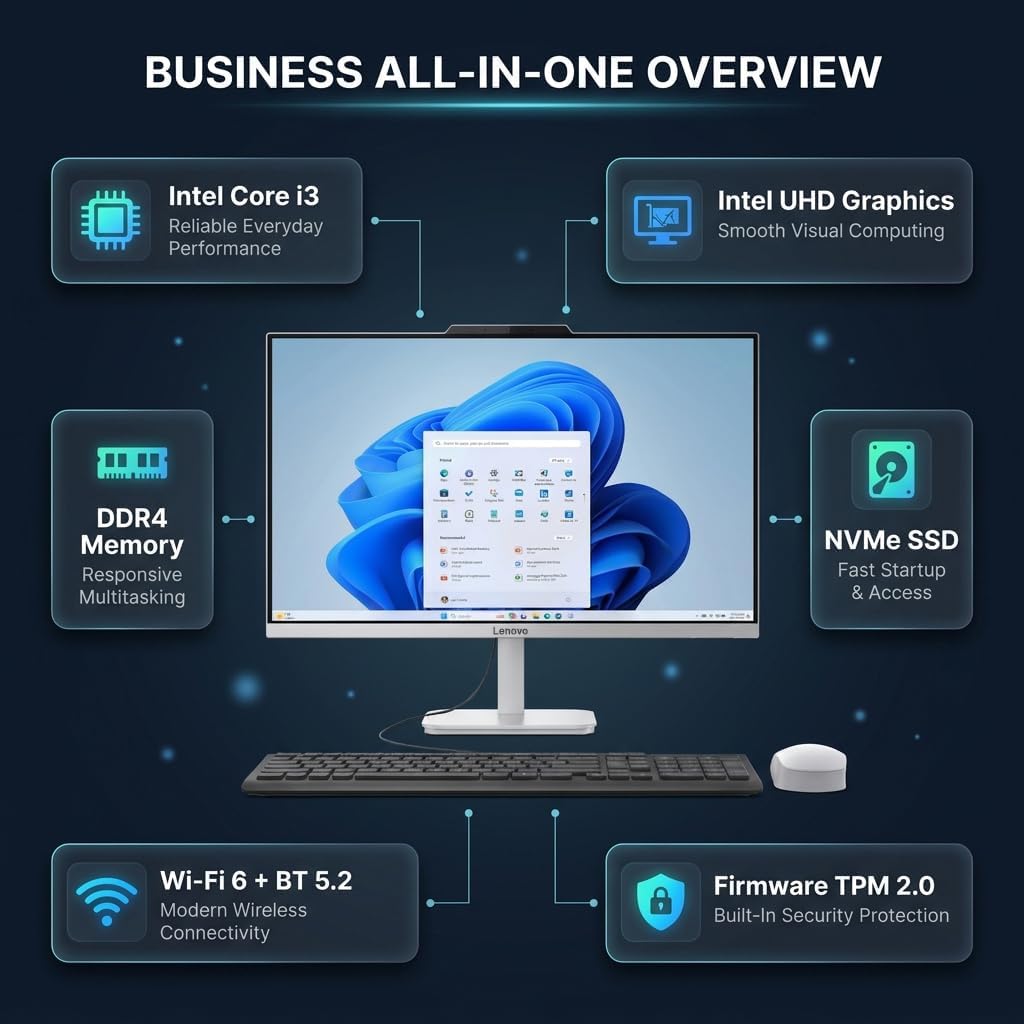 Detalle 2 de Lenovo All-in-One Desktop 23.8-inch