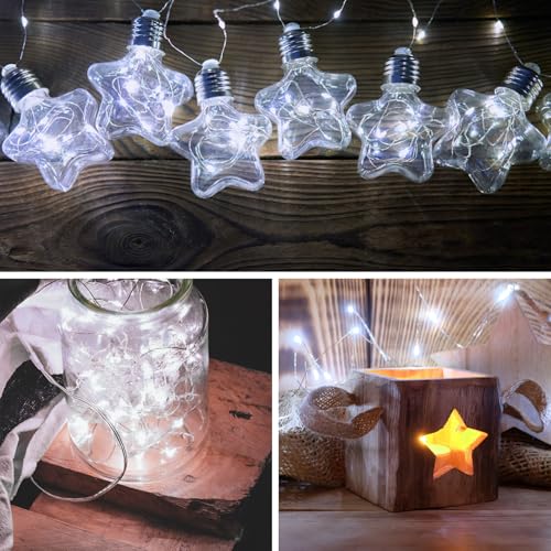 Thumbnail 1 de Knasin 120 LED Solar Fairy Lights Outdoor – 2 Pack, 24m/80ft, 8 Modes with 8-Hour Timer, IP65 Waterproof