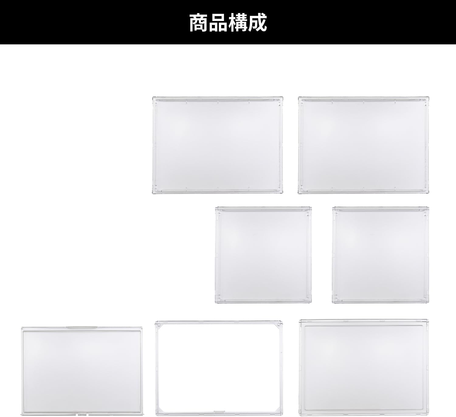 Detalle 2 de デイトナ 69715 大型ディスプレイケース 高さ330×横450×奥行330mm マグネット式・積み重ね対応