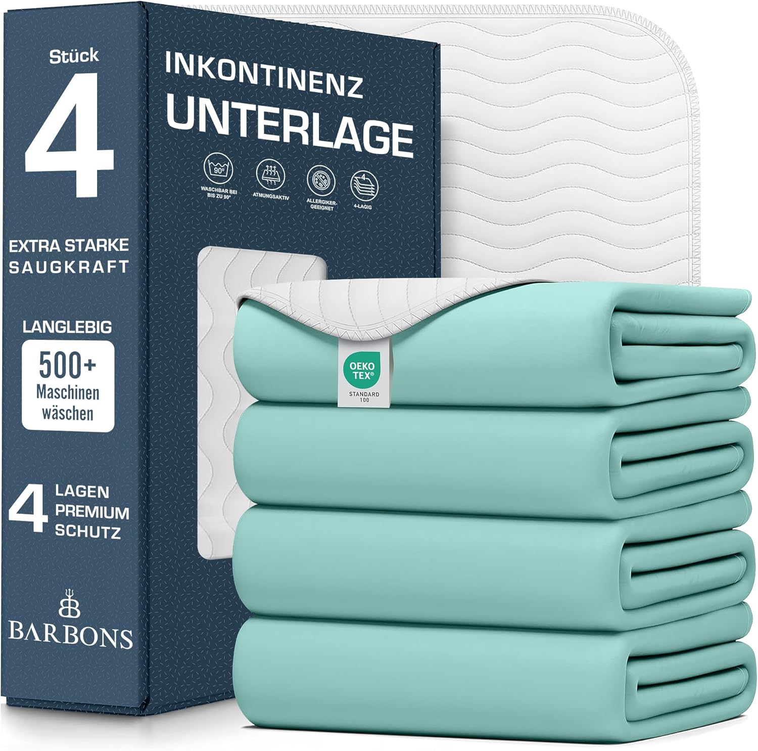 Thumbnail 6 de Barbons Inkontinenzunterlage 75×90 cm Wasserschutz