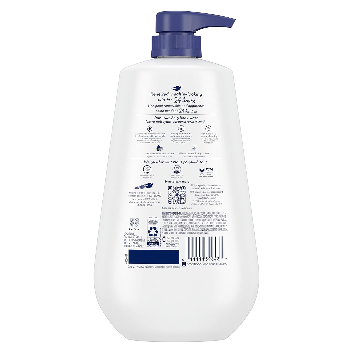 Thumbnail 1 de Dove Deep Moisture Body Wash with Pump (3 Count) — Sulfate-Free, Paraben-Free, No Sulfates/No Parabens