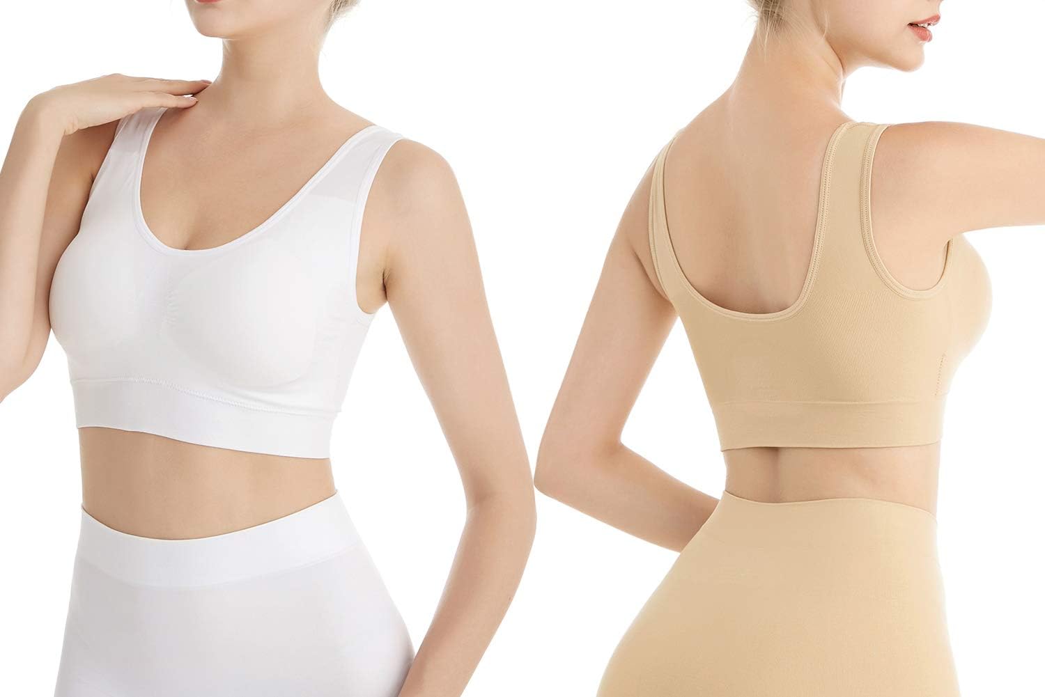 Thumbnail 2 de Lemef 3-Pack Seamless Wirefree Sports Bra with Removable Pads (Yoga & Medium Support)
