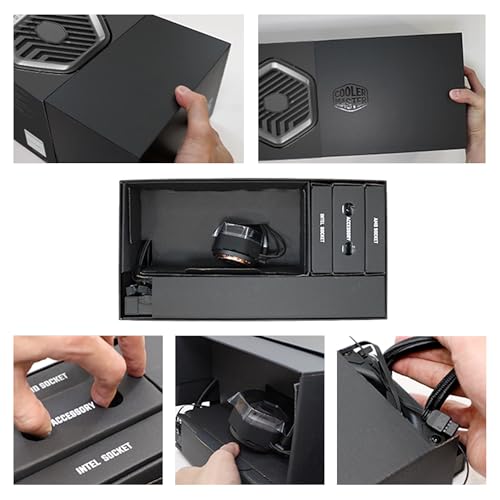 Detalle 1 de Cooler Master MasterLiquid 360 Atmos Stealth 360 mm, TDP 300W