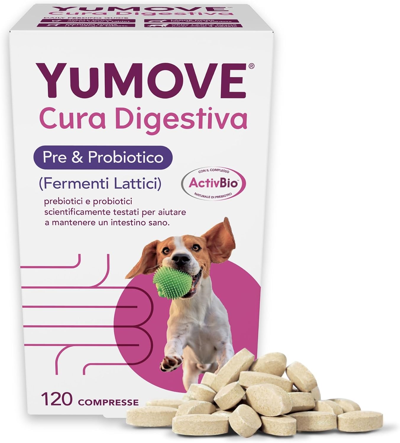 Detalle de YuMOVE Fermenti Lattici Cane & Probiotici – 120 compresse con 200 Mio CFU