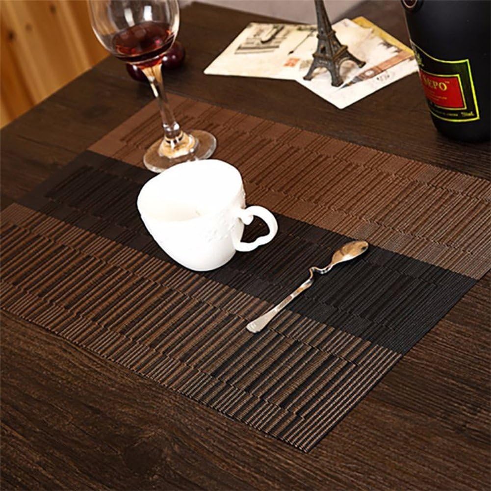 Thumbnail 2 de Fontic 6er Set Platzsets 30x45cm – rutschfeste, hitzebeständige PVC-Tischunterlagen