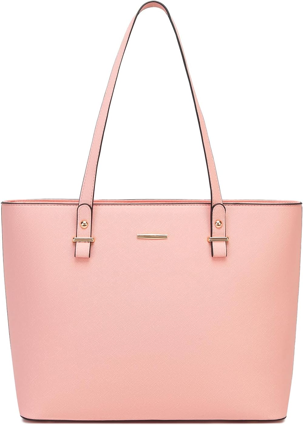 Detalle de Pahajim Large Tote Bag for Women – PU Leather, Zip Closure, Multiple Internal Pockets