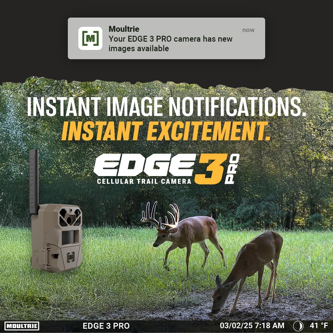 Detalle de Moultrie EDGE 3 PRO Cellular Trail Camera, 50MP, 1440p Video, No-Glow Flash