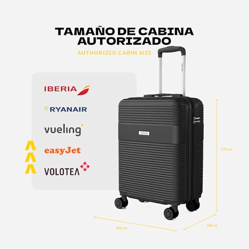 Detalle 2 de VOYAN Maleta Cabina 55x40x20 Bio: Trolley Rígido ABS Lightweight con Ruedas Dobles
