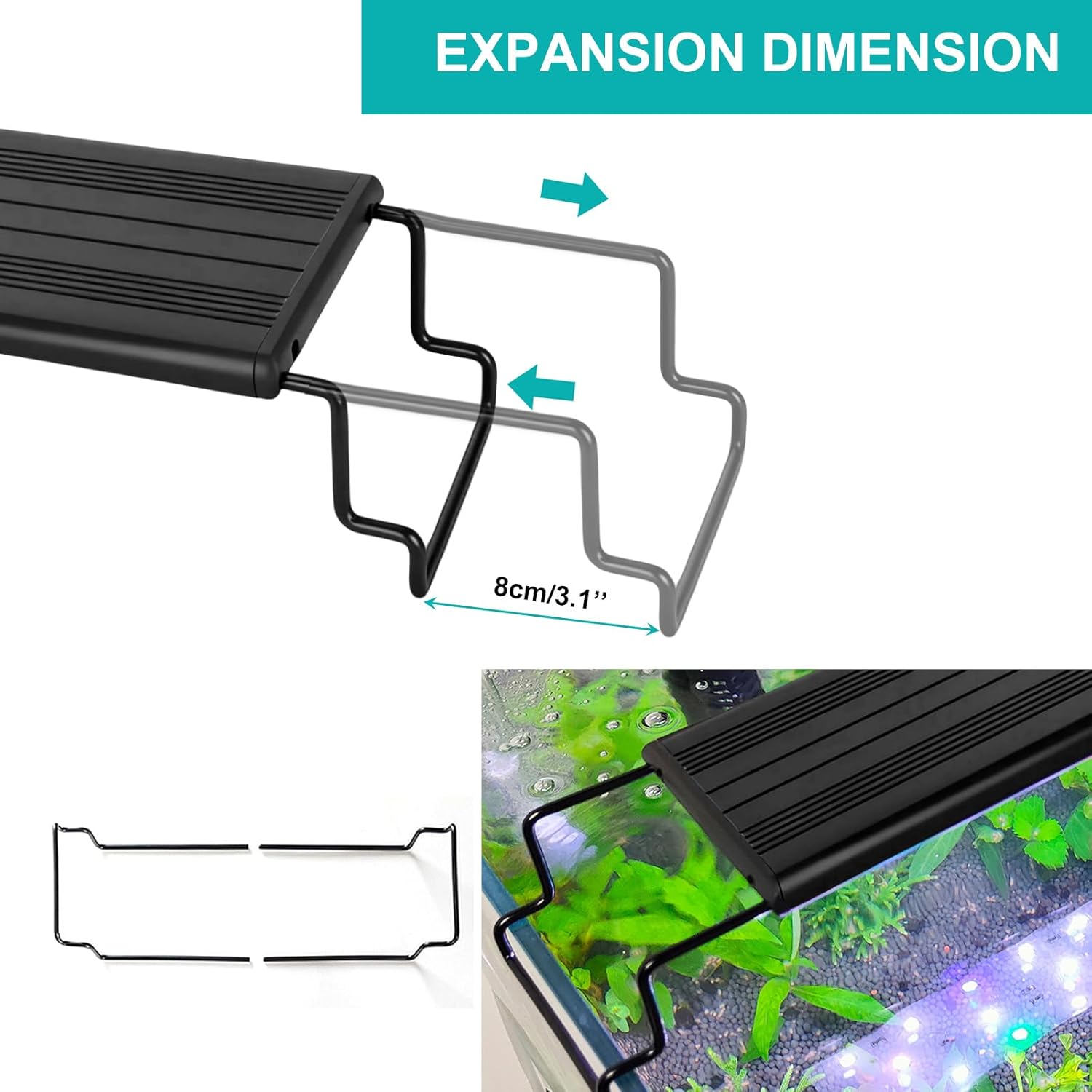 Thumbnail 6 de Discoball Fish Tank Light: LED Aquarium Illumination for Freshwater and Saltwater Setups (45cm)