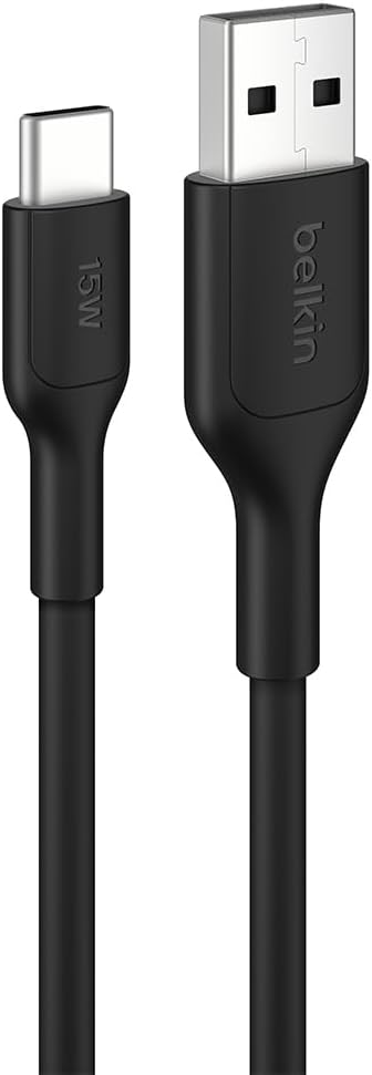 Detalle de Belkin CAB021fq1MBK USB-A to USB-Cケーブル 1m、MFi認証・急速充電対応