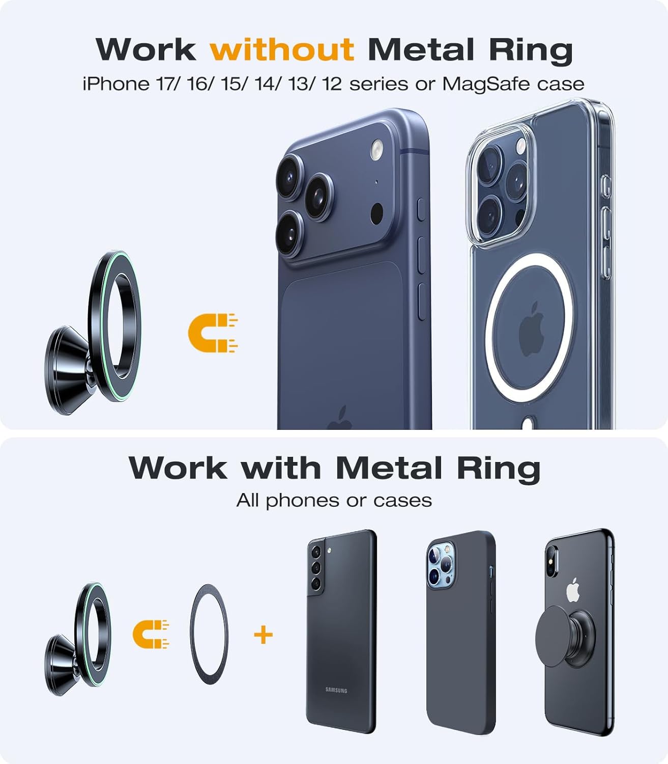 Thumbnail 5 de VICSEED 2025 MagSafe Car Mount 20 magnets