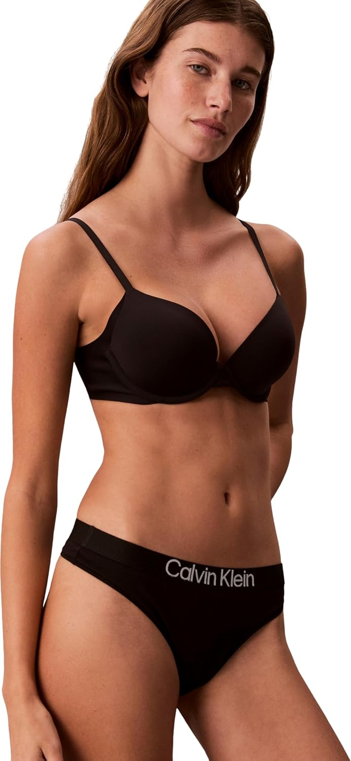 Detalle de Calvin Klein Women's Thong 5pk Lv00qd5331 Thongs – Minimalist Comfort for Everyday Wear