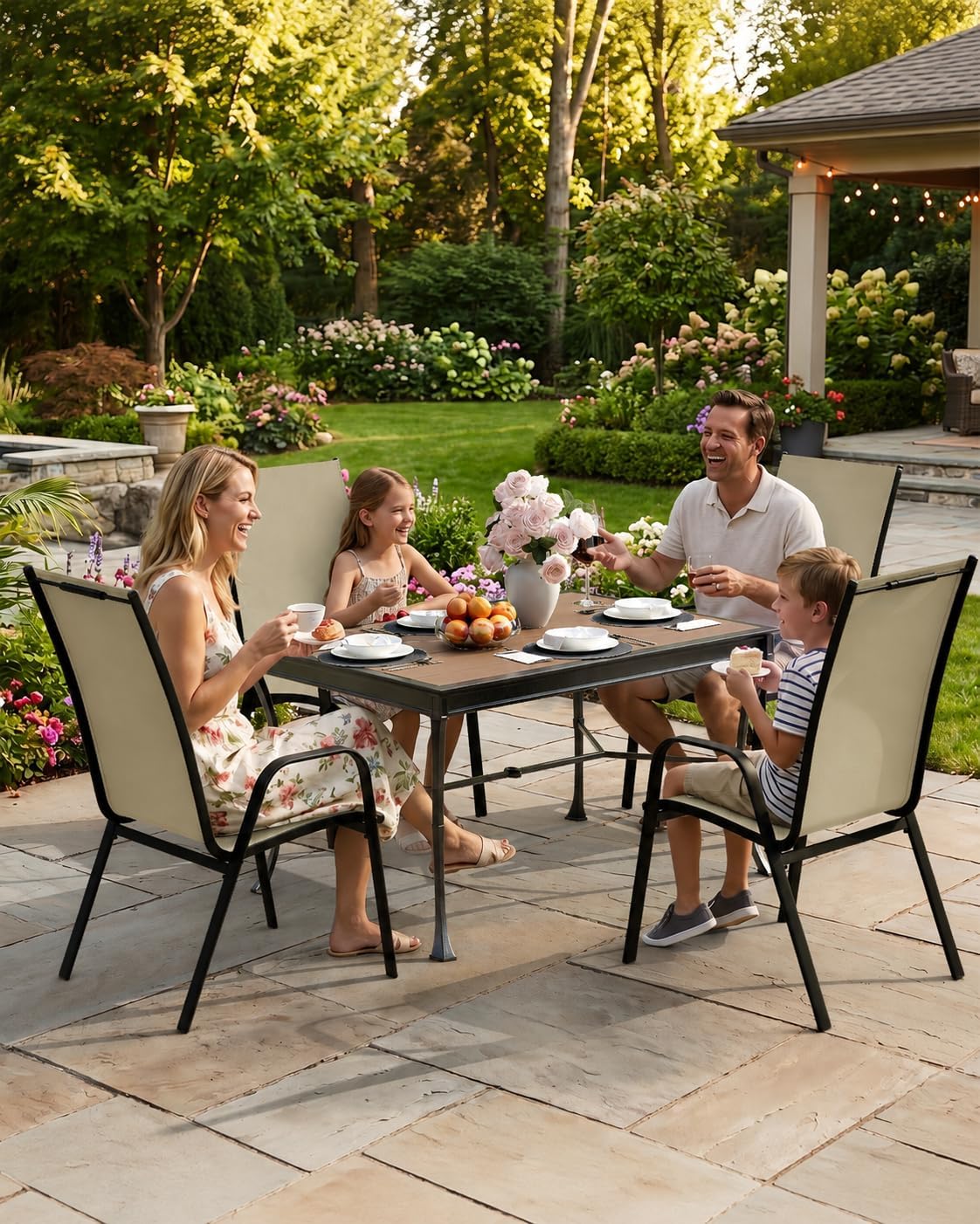 Detalle 1 de Outvelar Patio Dining Chairs Set of 4