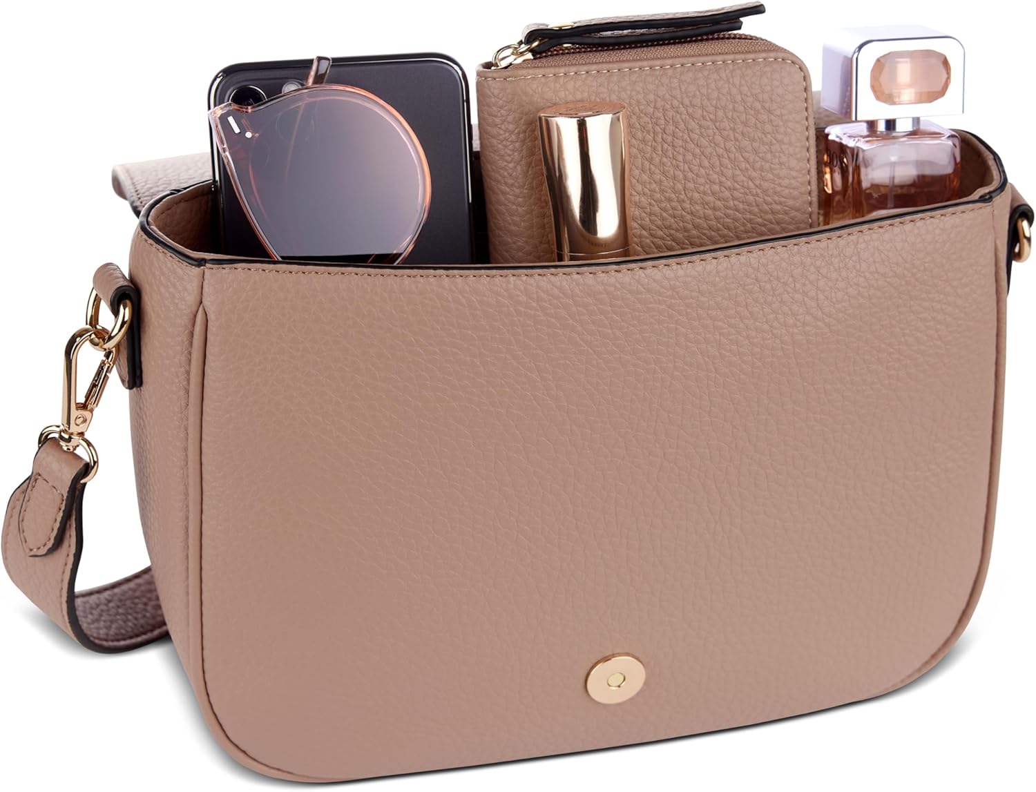 Thumbnail 3 de bugatti Elina Damen-Schultertasche aus Kunstleder (Größe S oder M) mit abnehmbarem Schulterriemen