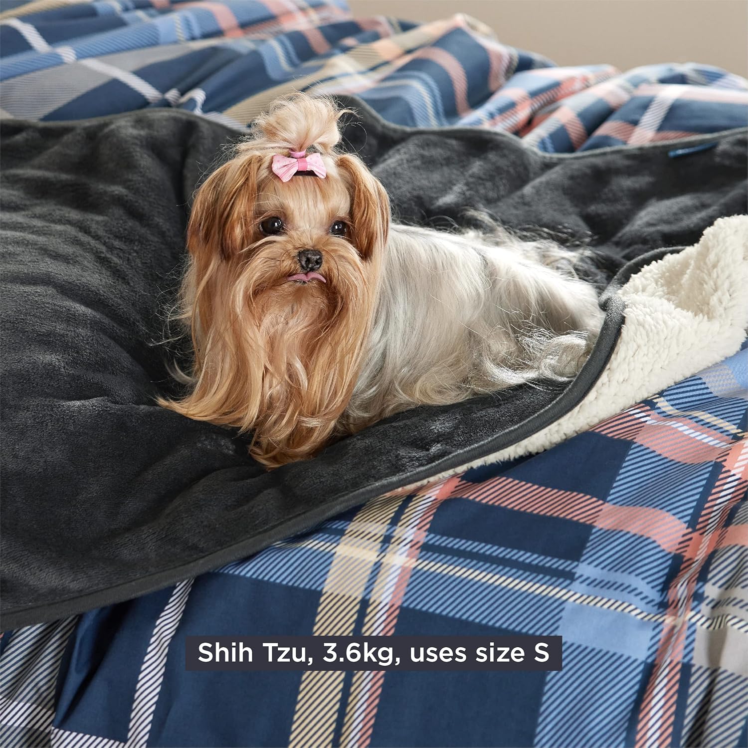 Thumbnail 6 de LE SURE Coperta impermeabile per cani di piccola taglia 80x60 cm, nera, lavabile