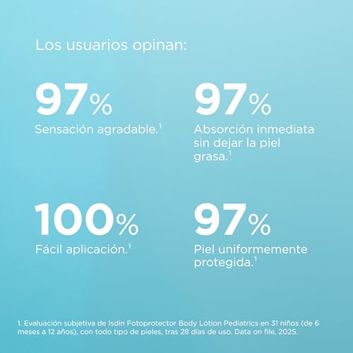 Thumbnail 6 de ISDIN Fotoprotector Pediatrics SPF50 Body Lotion – Protección ligera y eficaz para la piel de niños (a partir de 6 meses), 250 ml