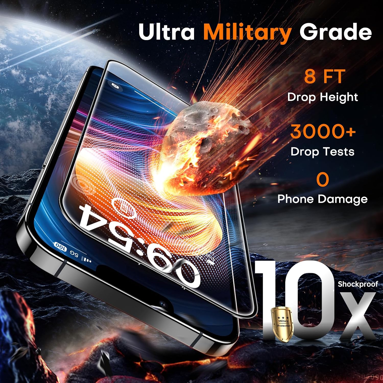 Detalle de TOCOL for iPhone 14 screen protector 9H
