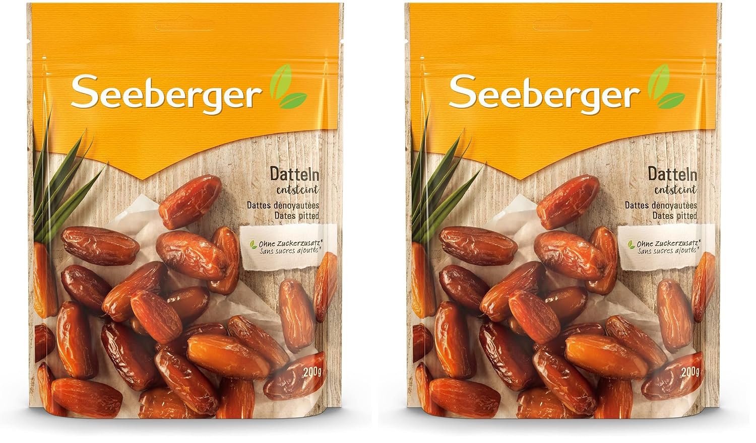 Detalle de Seeberger Datteln 7er Pack (entsteint, ungeschwefelt) – honigsüße, vegane Datteln ohne Zuckerzusatz