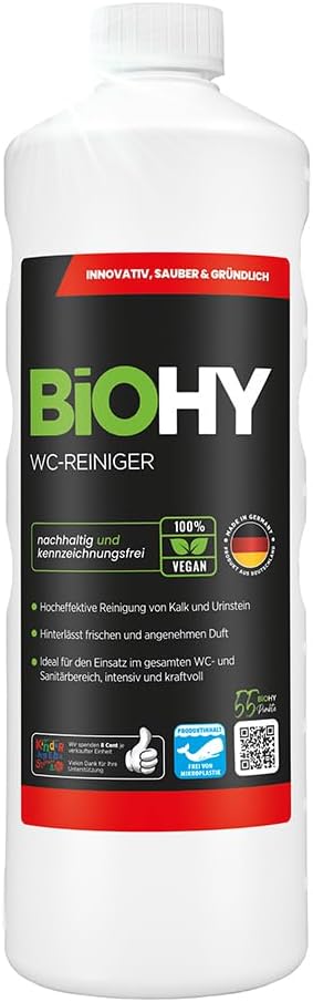 Detalle de BiOHY WC-rengörare 1 l – stark gel mot kalk och urinsten