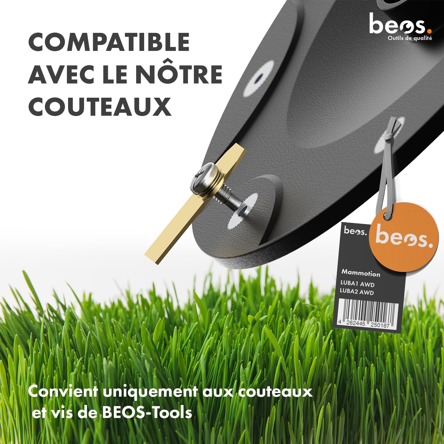 Thumbnail 5 de BEOS Tuning – plateau de lames pour tondeuses-robots, compatible Mammotion LUBA 1 AWD et LUBA 2 AWD (jusqu’en 2024) – 6 compartiments