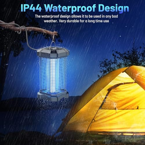 Detalle de Jawlark Lámpara Antimosquitos 4200V 18W: Mata Mosquitos Eléctrico para Interior y Exterior
