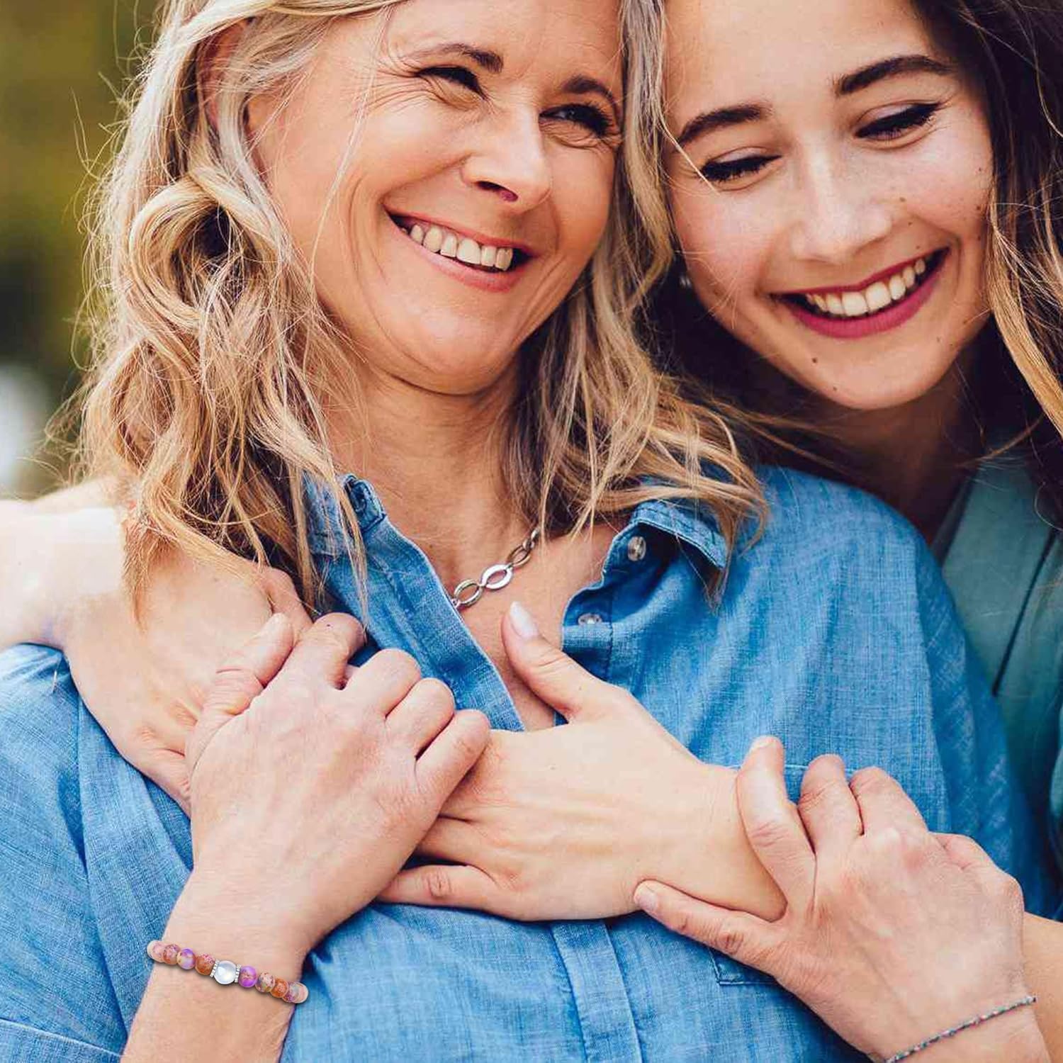 Thumbnail 3 de kiimiipa Armband aus Naturstein zum 50./60. Geburtstag für Frauen – mit Karte & Geschenkbox