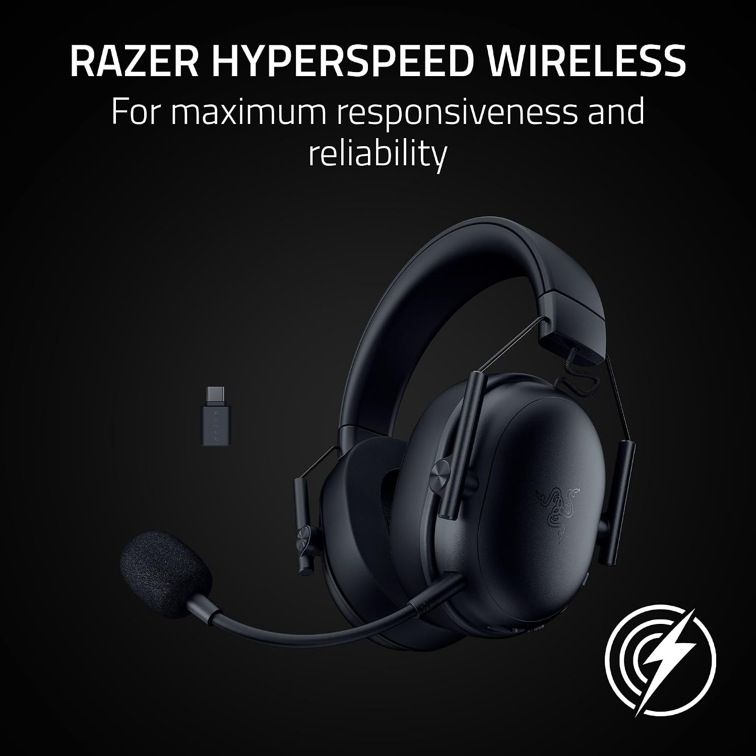 Detalle de Razer BlackShark V3 X HyperSpeed Wireless PC Gaming Headset (Black)