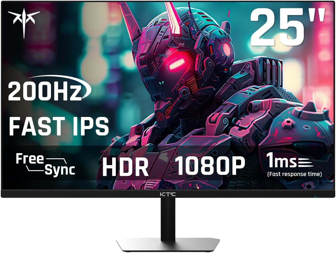 Detalle de KTC 24.5'' Gaming Monitor: Fast IPS, 180Hz, HDR10 & 128% sRGB