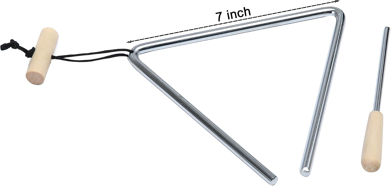 Detalle 2 de MIHEY Steel Musical Triangle, 7-inch