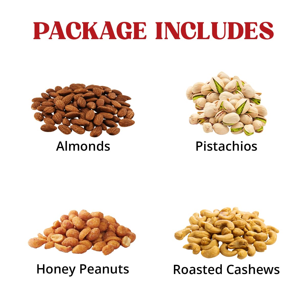 Thumbnail 1 de Simple Orchards Cravings Gourmet Nuts Gift Basket, 4-Section Mixed Nut Gift Box