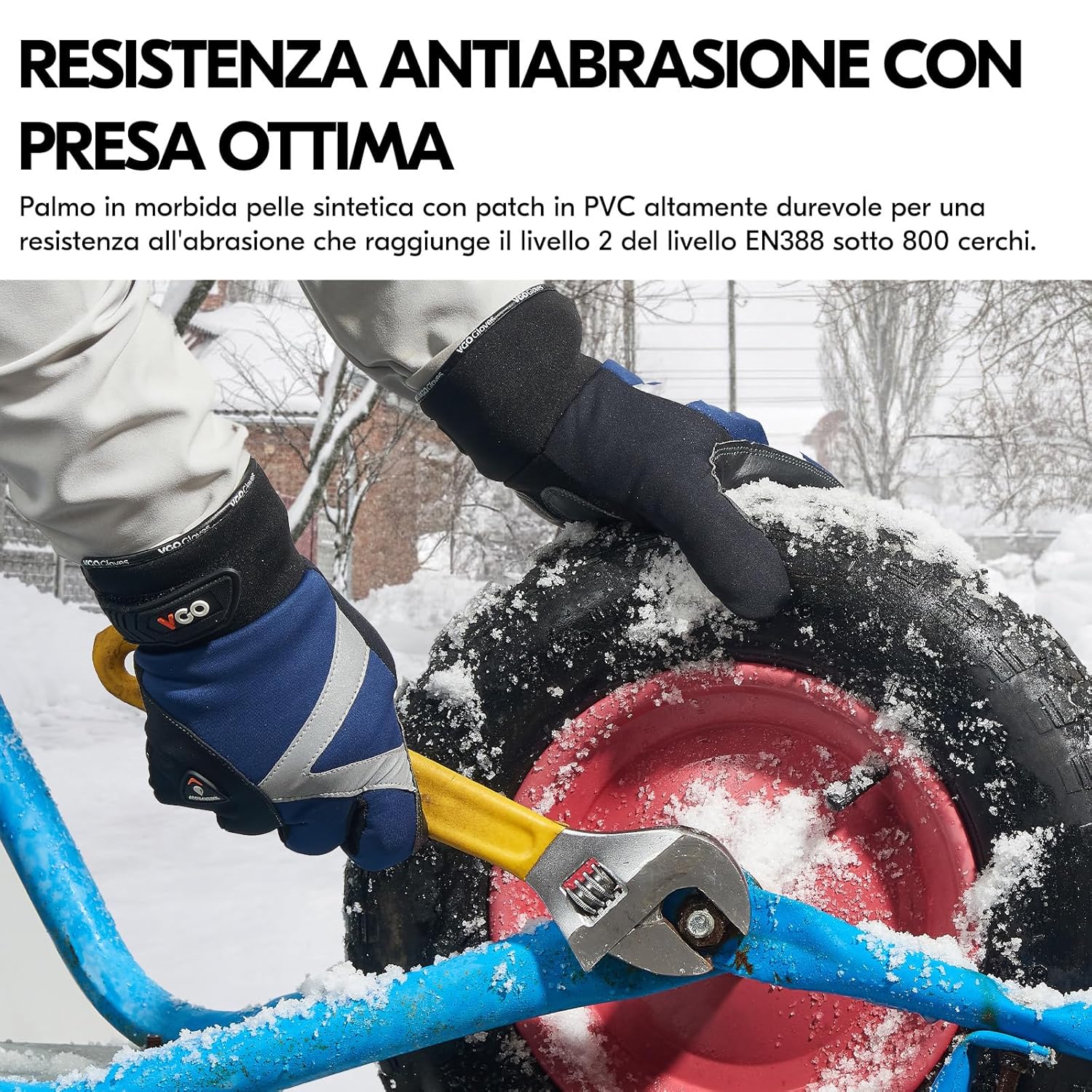 Thumbnail 3 de Vgo... Guanti da lavoro invernali impermeabili e termici fino a -20 °C, con touchscreen