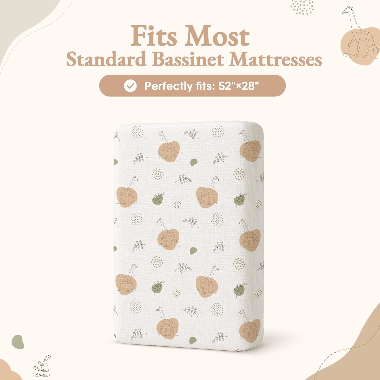 Detalle de BabyBond Muslin Crib Sheets