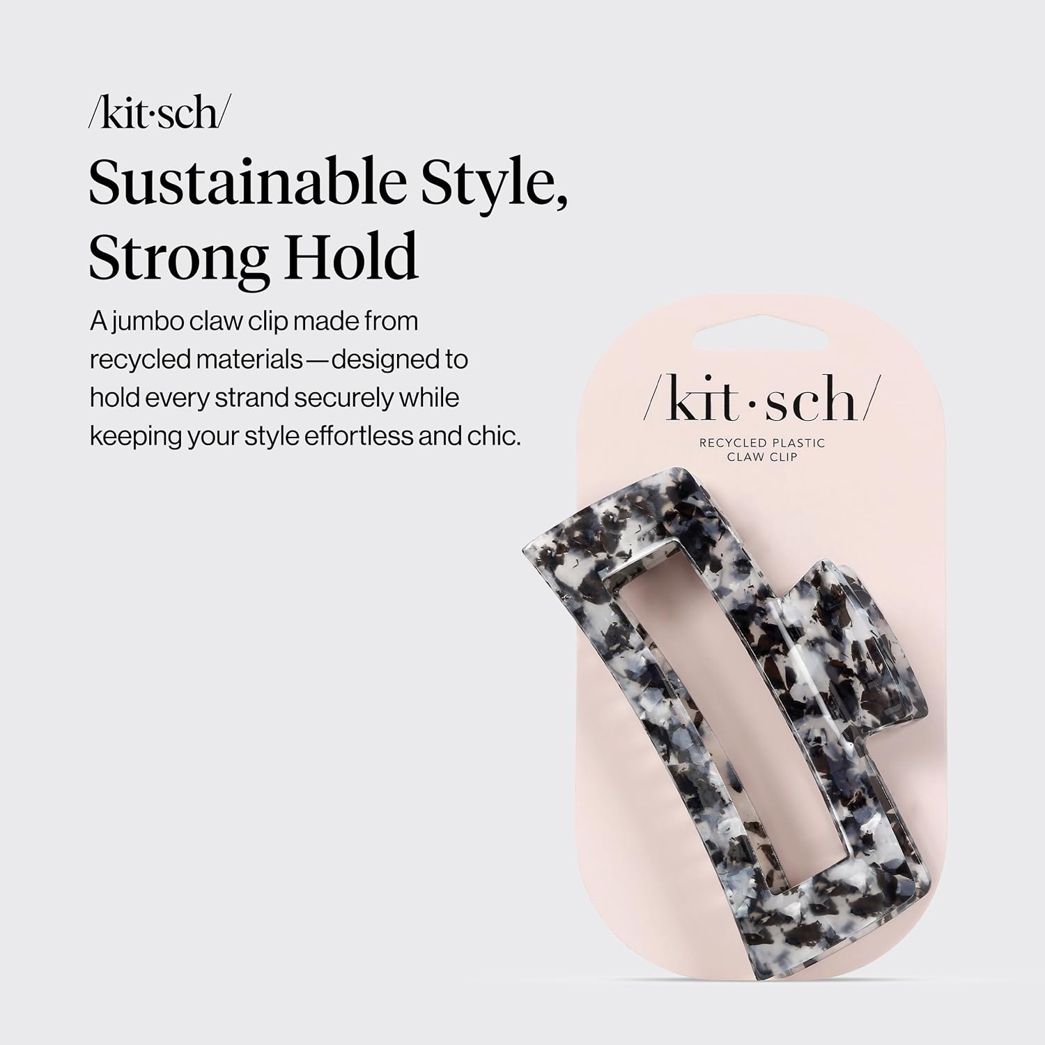 Detalle de Kitsch Hair Claw Clip in Recycled Plastic