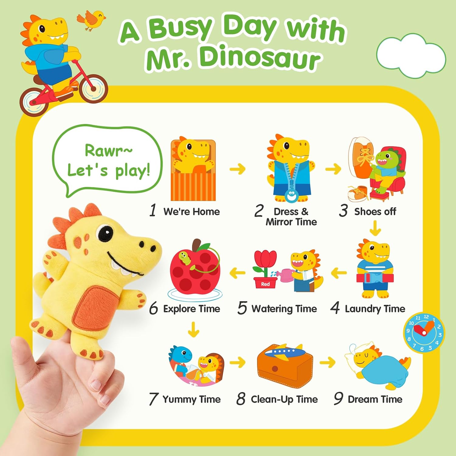 Thumbnail 4 de Hahaland Dinosaur Busy Book for Toddlers 1+ Year Old