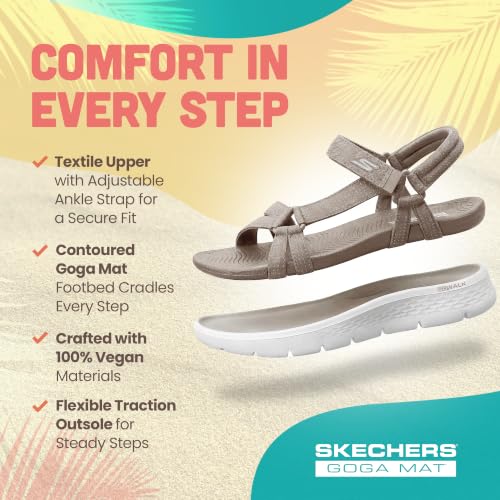 Thumbnail 7 de Skechers Women's On-The-Go Flex Sublime Sandals – Taupe, UK 5