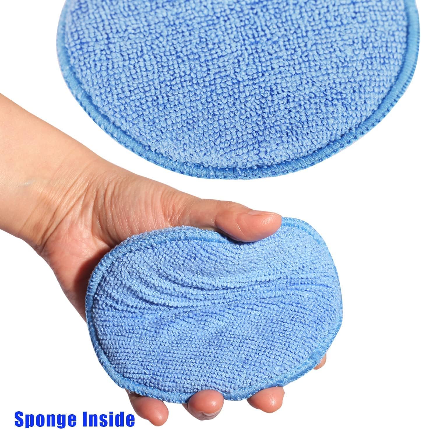 Detalle 2 de FONAROLL Microfiber Wax Applicator Pads (5" Diameter, 6 Pack)